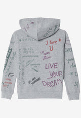 Golden Goose DB Kids Boys All-Over Print Hooded Sweatshirt Gray GKP02044P002189/R_GOLDE-60624