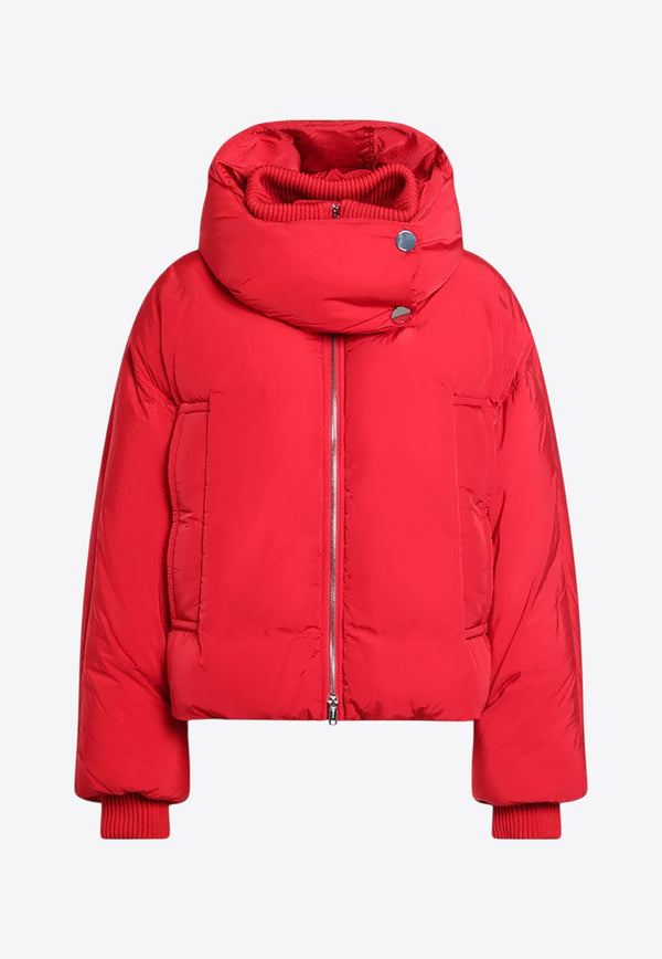 Sportmax Water-Repellent Cropped Down Jacket  Red GLIZIANY/R_SPORM-002