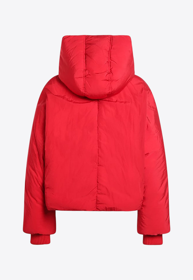 Sportmax Water-Repellent Cropped Down Jacket  Red GLIZIANY/R_SPORM-002