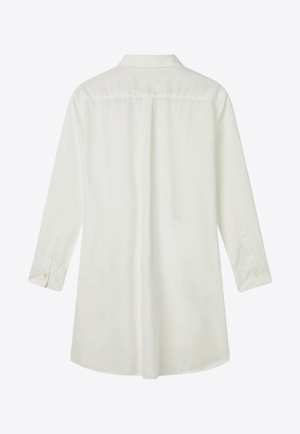 Comme Des Garçons Long-Sleeved Ruffled Shirt White GMB002_000_WHITE