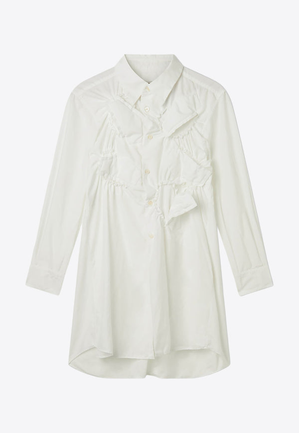 Comme Des Garçons Long-Sleeved Ruffled Shirt White GMB002_000_WHITE