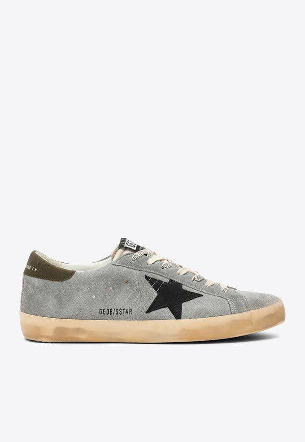 Golden Goose DB Super-Star Suede Sneakers with Star Patch Gray GMF00101F004798/N_GOLDE-82392