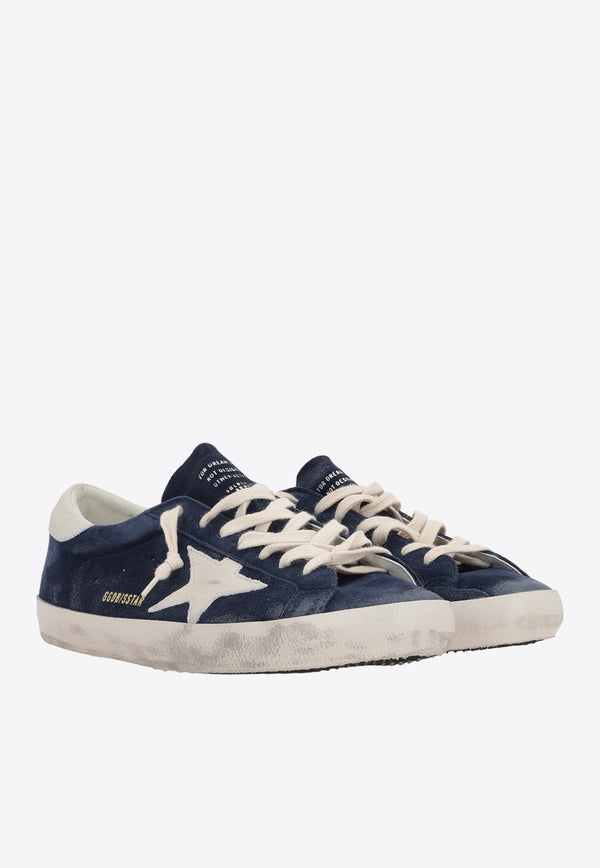Golden Goose DB Super-Star Distressed Low-Top Sneakers in Suede GMF00101.F005529.50669WHITE MULTI