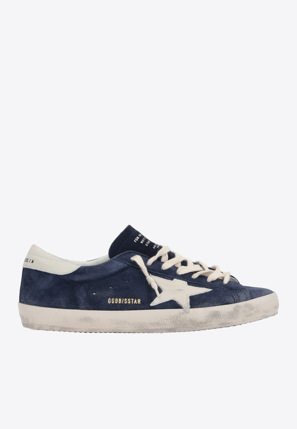 Golden Goose DB Super-Star Distressed Low-Top Sneakers in Suede GMF00101.F005529.50669WHITE MULTI