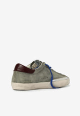 Golden Goose DB Super-Star Suede Low-Top Sneakers Green GMF00101.F007503.82994_GREEN MULT