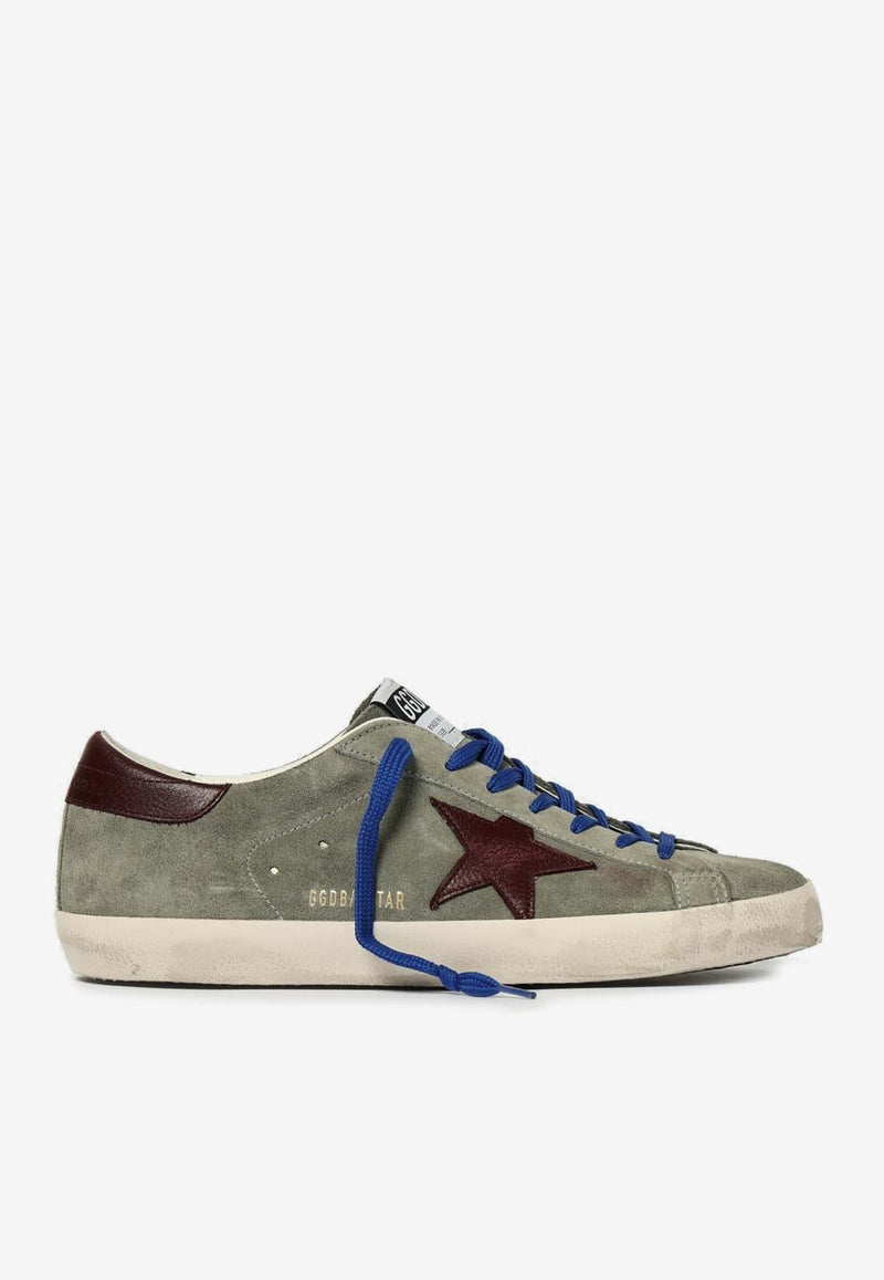 Golden Goose DB Super-Star Suede Low-Top Sneakers Green GMF00101.F007503.82994_GREEN MULT