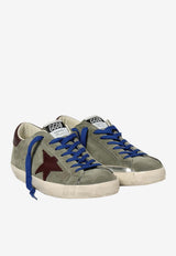 Golden Goose DB Super-Star Suede Low-Top Sneakers Green GMF00101.F007503.82994_GREEN MULT