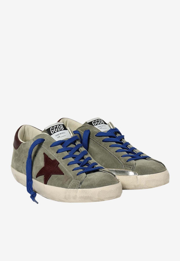 Golden Goose DB Super-Star Suede Low-Top Sneakers Green GMF00101.F007503.82994_GREEN MULT