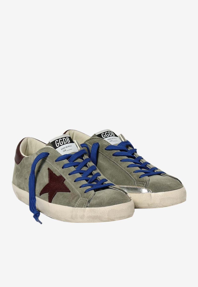 Golden Goose DB Super-Star Suede Low-Top Sneakers Green GMF00101.F007503.82994_GREEN MULT