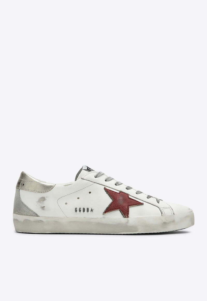 Golden Goose DB Super-Star Distressed Leather Sneakers White GMF00102F006229/P_GOLDE-11939