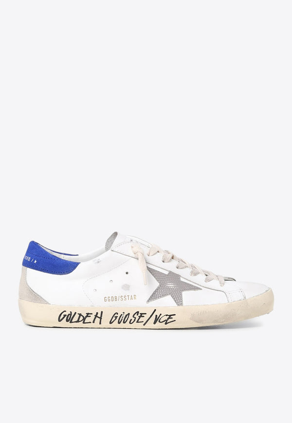 Golden Goose DB Super-Star Low-Top Sneakers in Leather GMF00102.F004797.11554BLUE MULTI