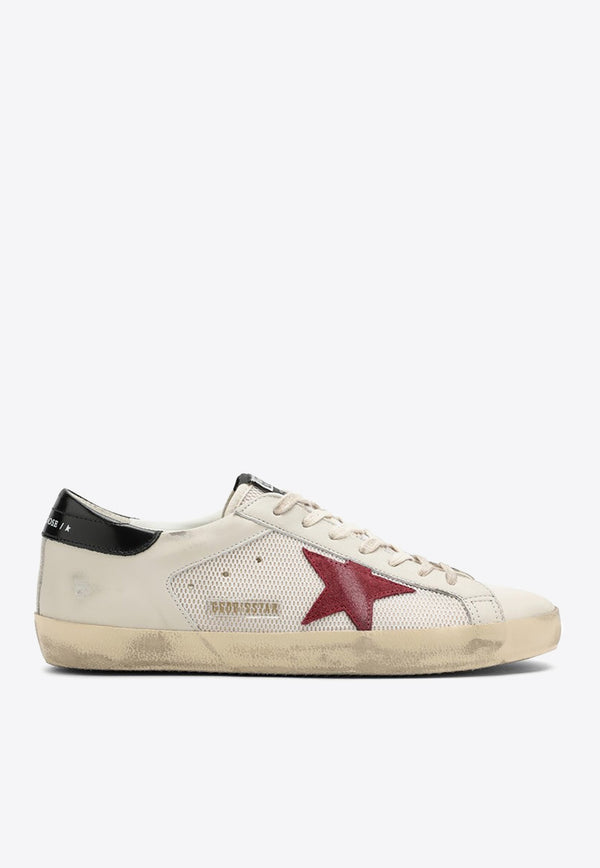 Golden Goose DB Super-Star Leather and Mesh Sneakers White GMF00103F005399/O_GOLDE-11715