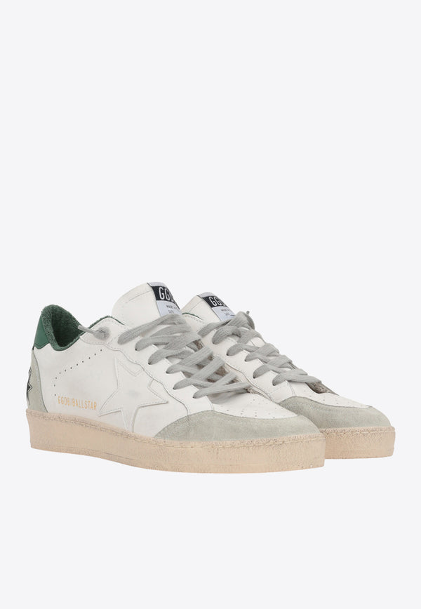 Golden Goose DB Ball Star Low-Top Sneakers in Leather GMF00117.F004746.10802GREEN MULTI
