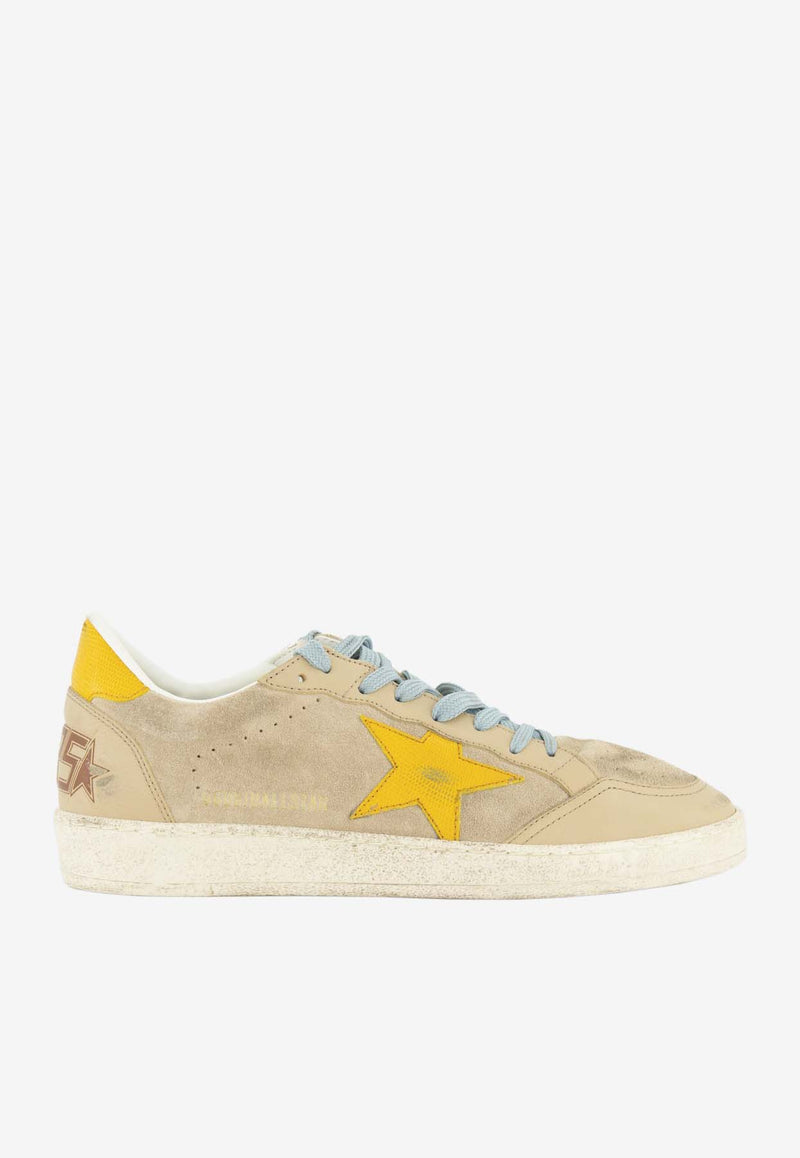 Golden Goose DB Ball Star Suede Low-Top Sneakers Beige GMF00117.F007495.15778_TAUPE