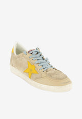 Golden Goose DB Ball Star Suede Low-Top Sneakers Beige GMF00117.F007495.15778_TAUPE