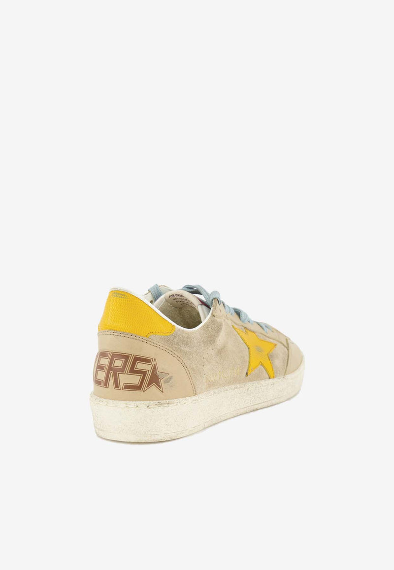 Golden Goose DB Ball Star Suede Low-Top Sneakers Beige GMF00117.F007495.15778_TAUPE