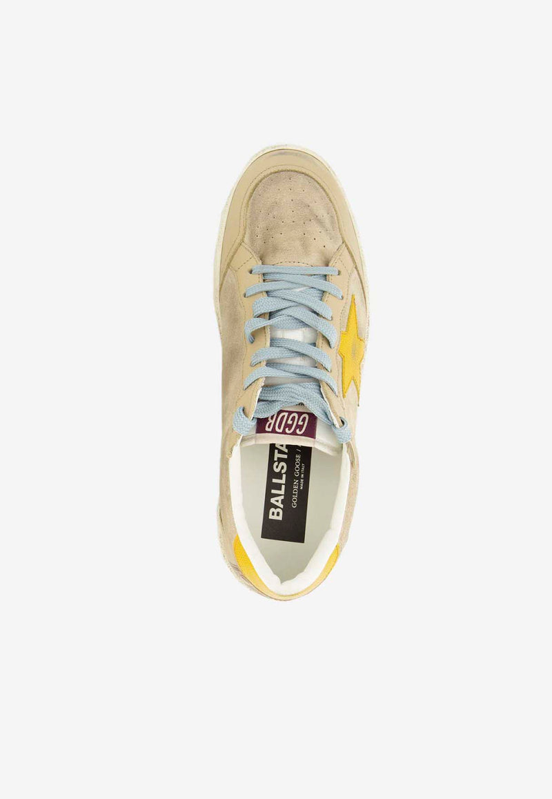 Golden Goose DB Ball Star Suede Low-Top Sneakers Beige GMF00117.F007495.15778_TAUPE