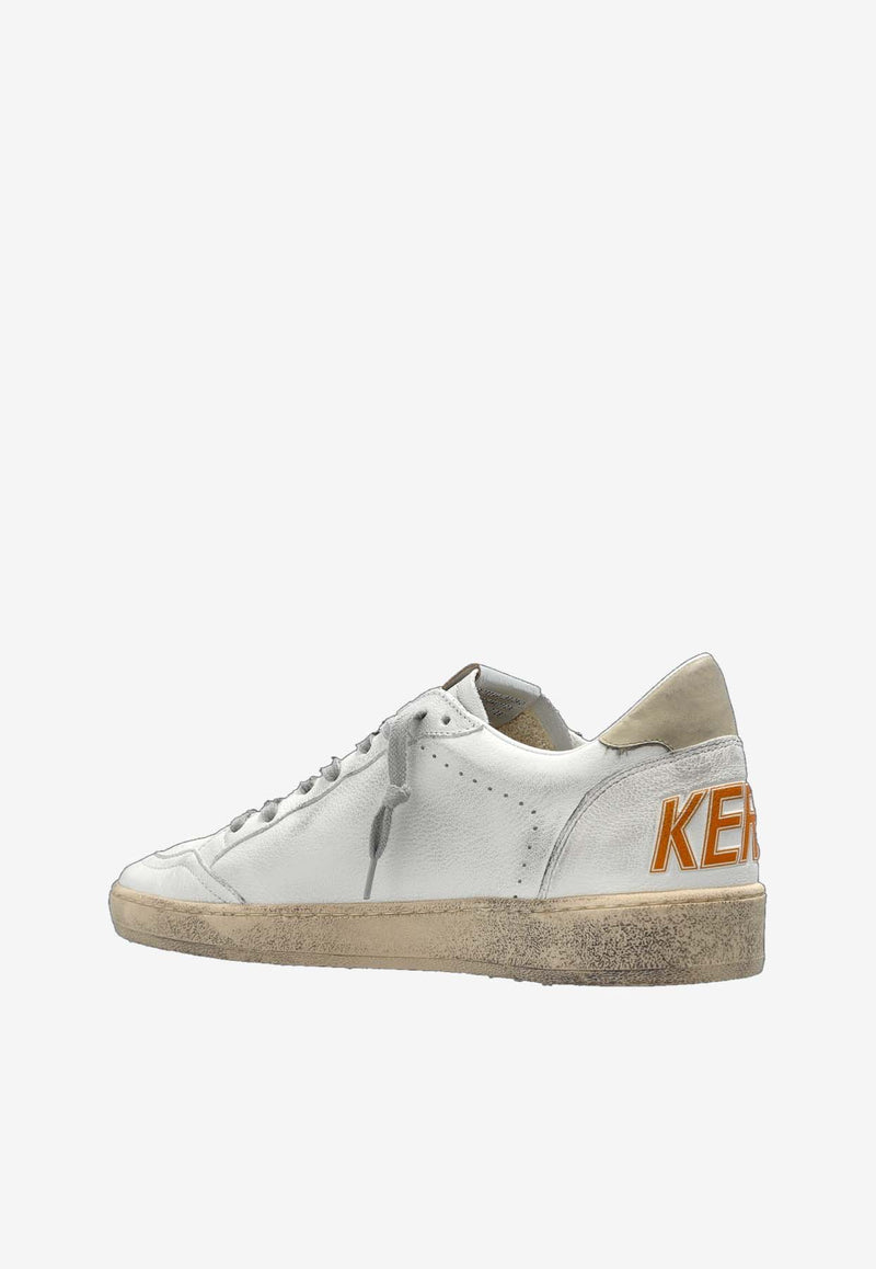 Golden Goose DB Ball Star Leather Low-Top Sneakers White GMF00117.F007571.11660_WHITE MULT