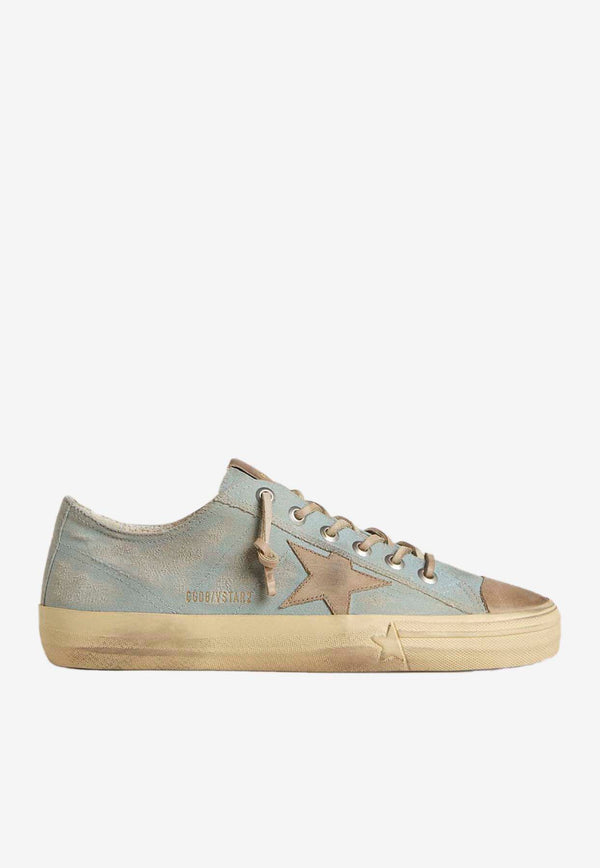 Golden Goose DB V-STAR 2 Canvas Low-Top Sneakers Light Blue GMF00129.F007500.50934_DENIM