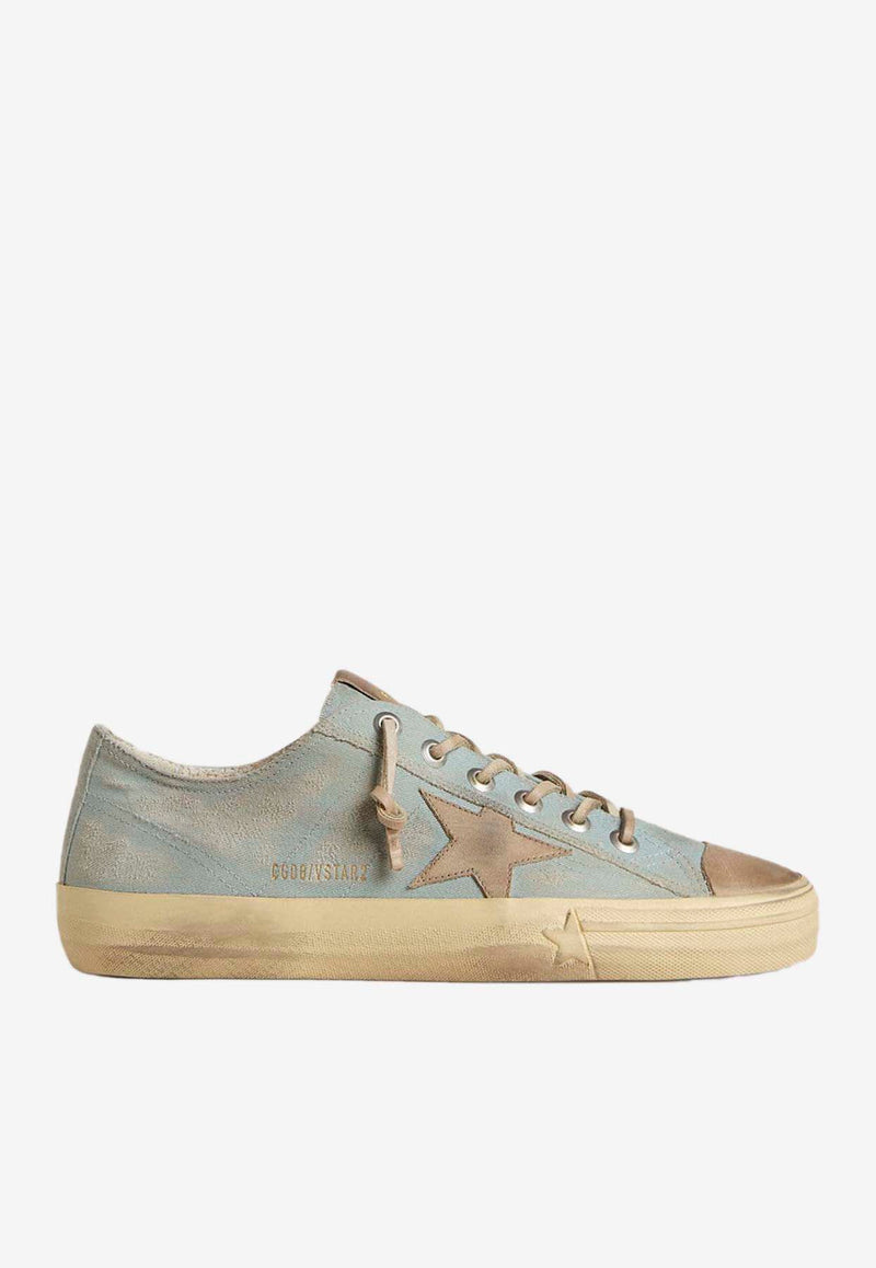 Golden Goose DB V-STAR 2 Canvas Low-Top Sneakers Light Blue GMF00129.F007500.50934_DENIM