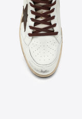 Golden Goose DB Sky-Star High-Top Leather Sneakers White GMF00230F004005/N_GOLDE-11362