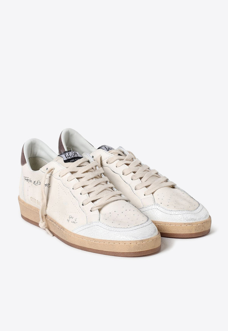 Golden Goose DB Ball Star Leather Low-Top Sneakers White GMF00243.F006195.11853WHITE