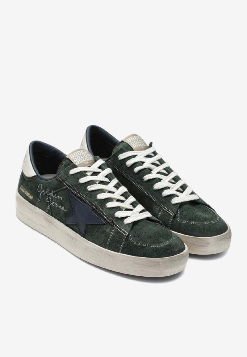 Golden Goose DB Stardan Leather Low-Top Sneakers Green GMF00333F008104/S_GOLDE-35954