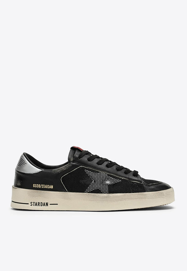 Golden Goose DB Stardan Low-Top Leather and Mesh Sneakers Black GMF00370F004118/O_GOLDE-90179