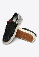 Golden Goose DB Stardan Low-Top Leather and Mesh Sneakers Black GMF00370F004118/O_GOLDE-90179