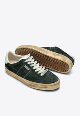 Golden Goose DB Soul Star Distressed Suede Sneakers Green GMF00464F005047/P_GOLDE-35895