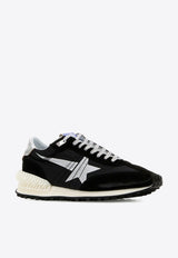 Golden Goose DB Marathon Nylon and Suede Sneakers Black GMF00684.F005675.90179BLACK