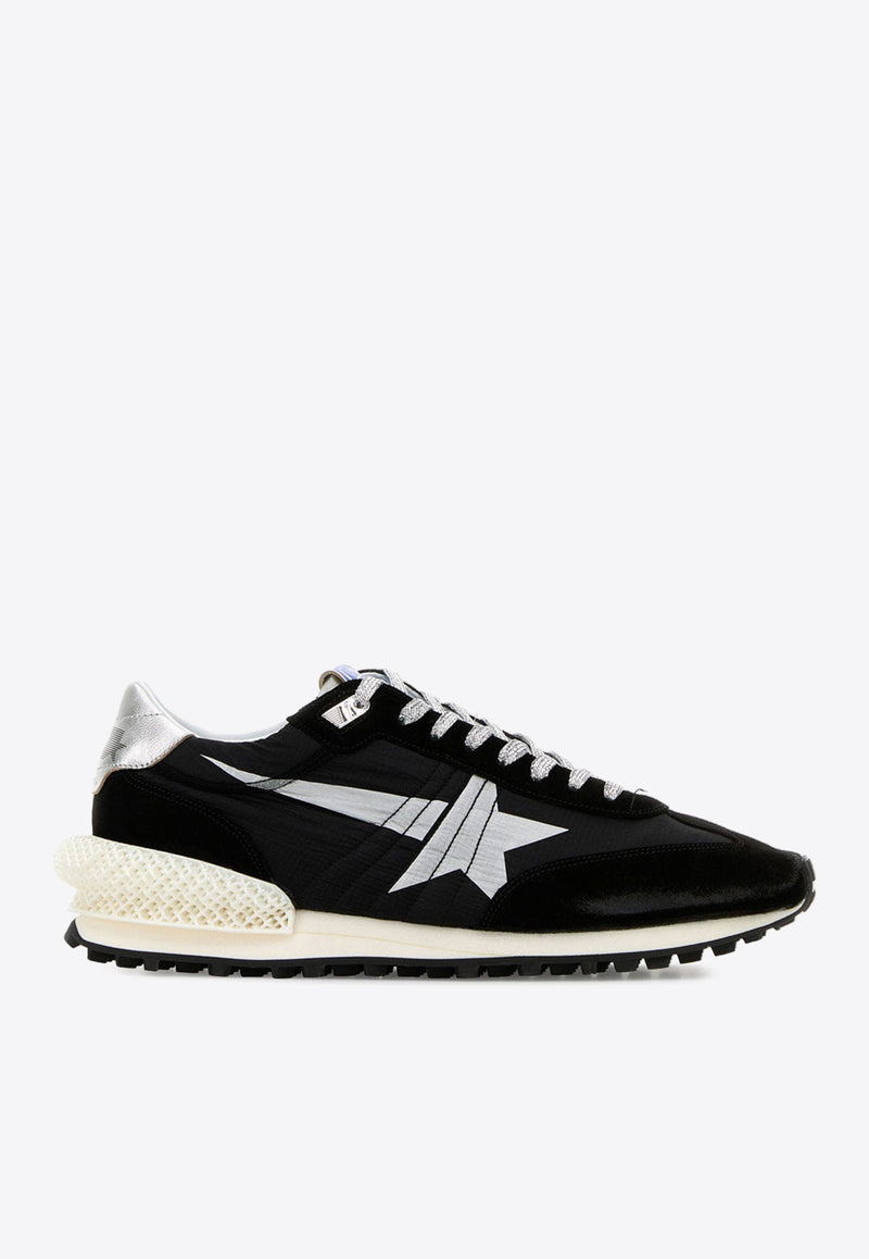 Golden Goose DB Marathon Nylon and Suede Sneakers Black GMF00684.F005675.90179BLACK