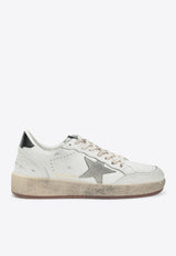 Golden Goose DB Ball Star Distressed Leather Sneakers White GMF00804F006970/R_GOLDE-10220