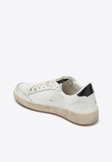 Golden Goose DB Ball Star Distressed Leather Sneakers White GMF00804F006970/R_GOLDE-10220