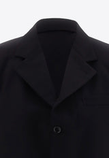 Comme Des Garçons Notched Single-Breasted Blazer Black GMJ001_000_BLAMUL