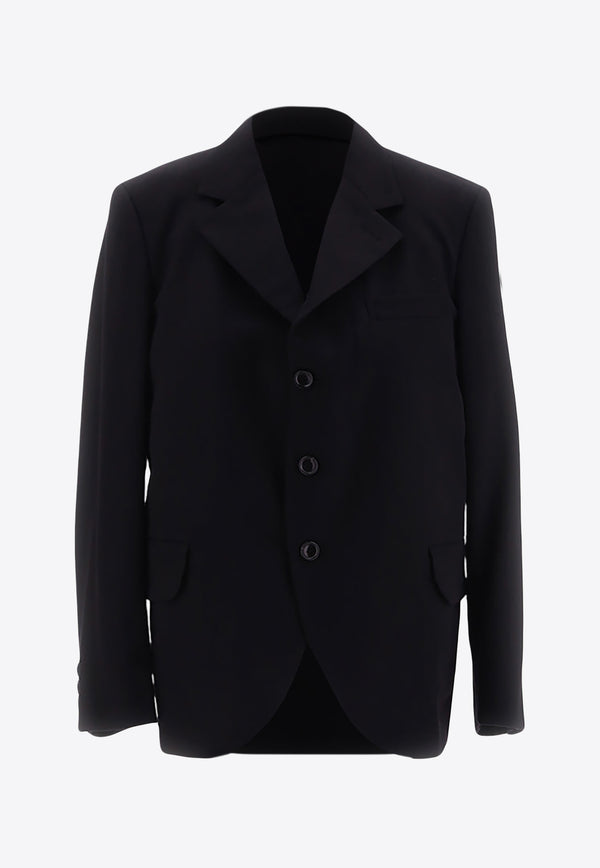 Comme Des Garçons Notched Single-Breasted Blazer Black GMJ001_000_BLAMUL