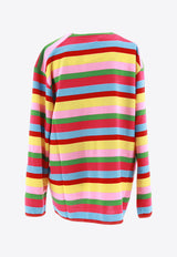 Comme Des Garçons Striped Knitted Sweater Multicolor GMN010_000_MULTI