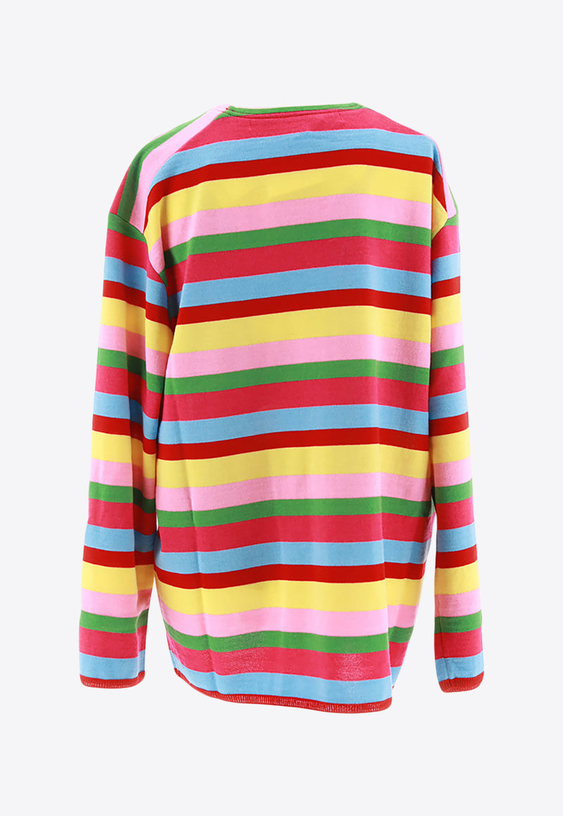 Comme Des Garçons Striped Knitted Sweater Multicolor GMN010_000_MULTI