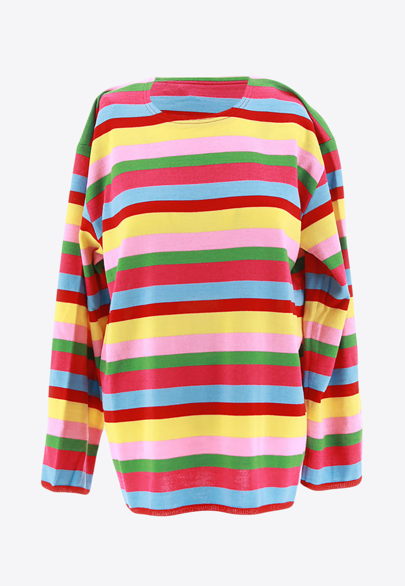 Comme Des Garçons Striped Knitted Sweater Multicolor GMN010_000_MULTI