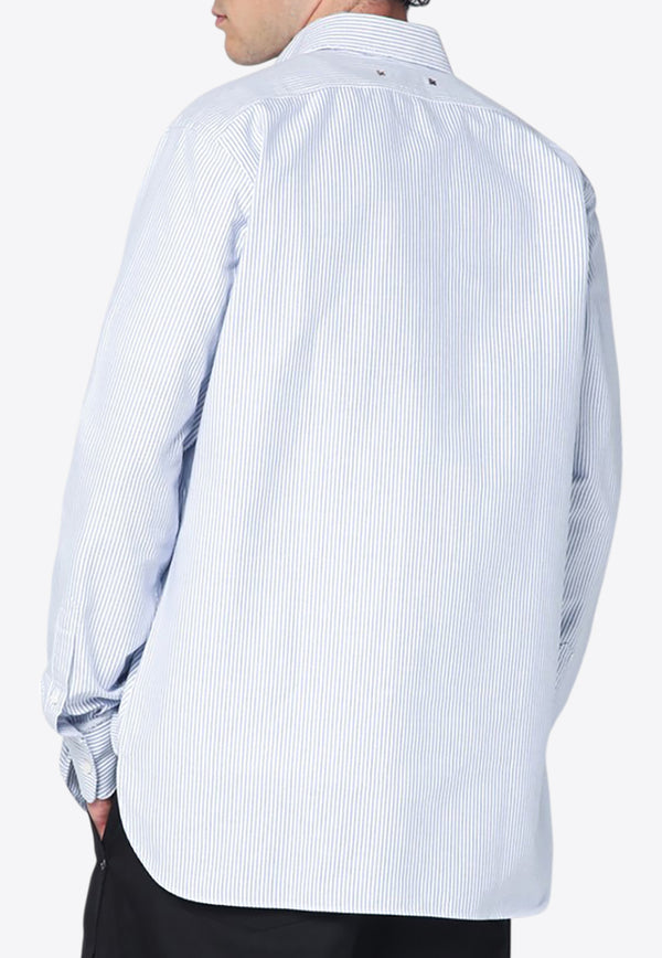 Golden Goose DB Striped Button-Up Shirt Light Blue GMP00246P000548/R_GOLDE-80197