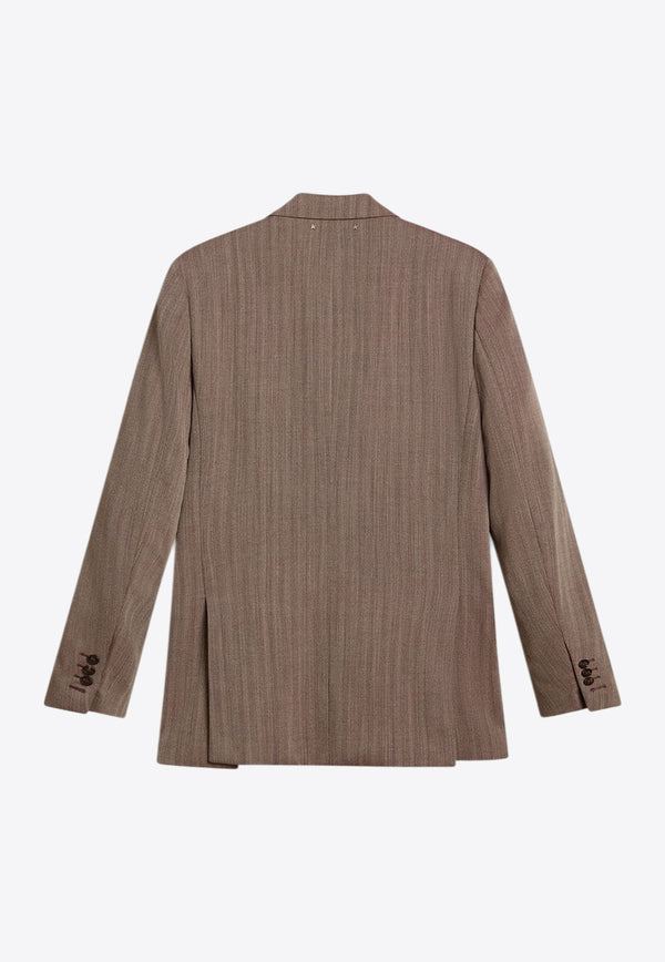 Golden Goose DB Dave Double-Breasted Blazer Brown GMP00835P00209040190_MAROON_29857073