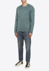 Golden Goose DB Spring Lake Mohair Sweater Light Blue GMP00841P001183/N_GOLDE-50792