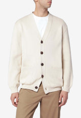 Golden Goose DB Buttoned Ribbed Cardigan Beige GMP00946P001972/S_GOLDE-55550