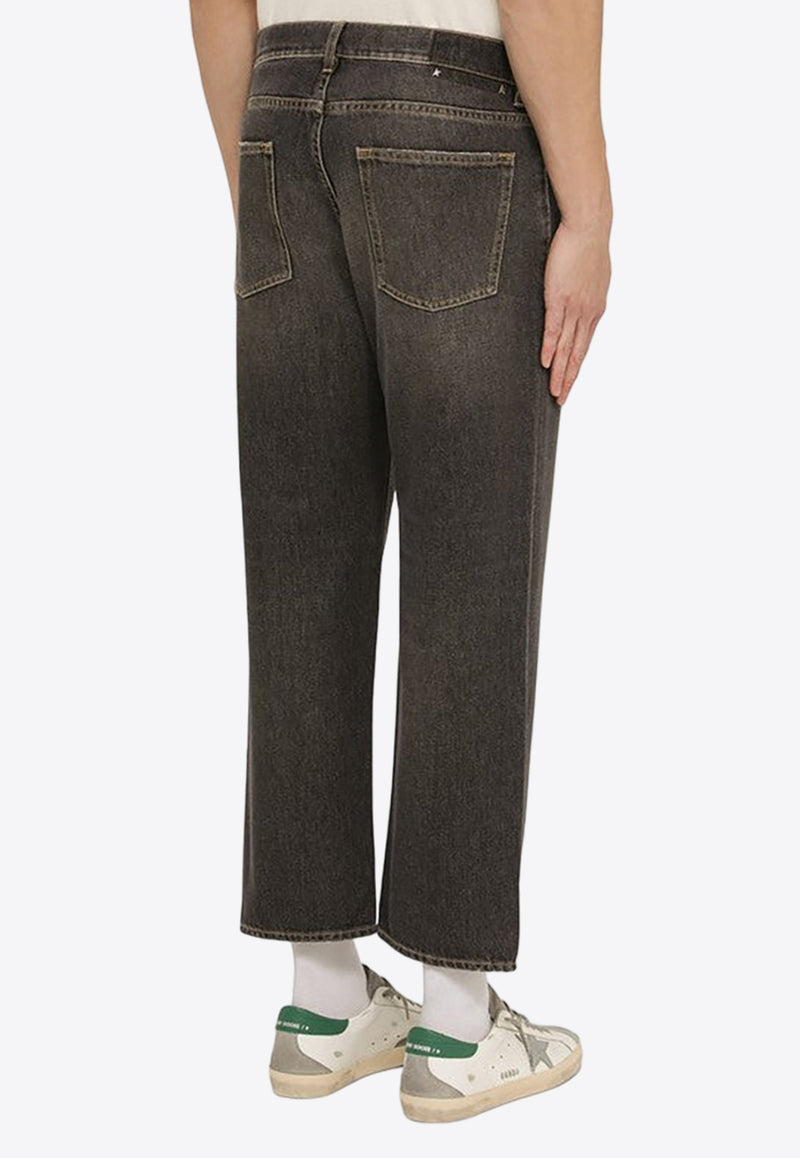 Golden Goose DB Straight-Leg Washed Cropped Jeans GMP01186P000994/O_GOLDE-90100
