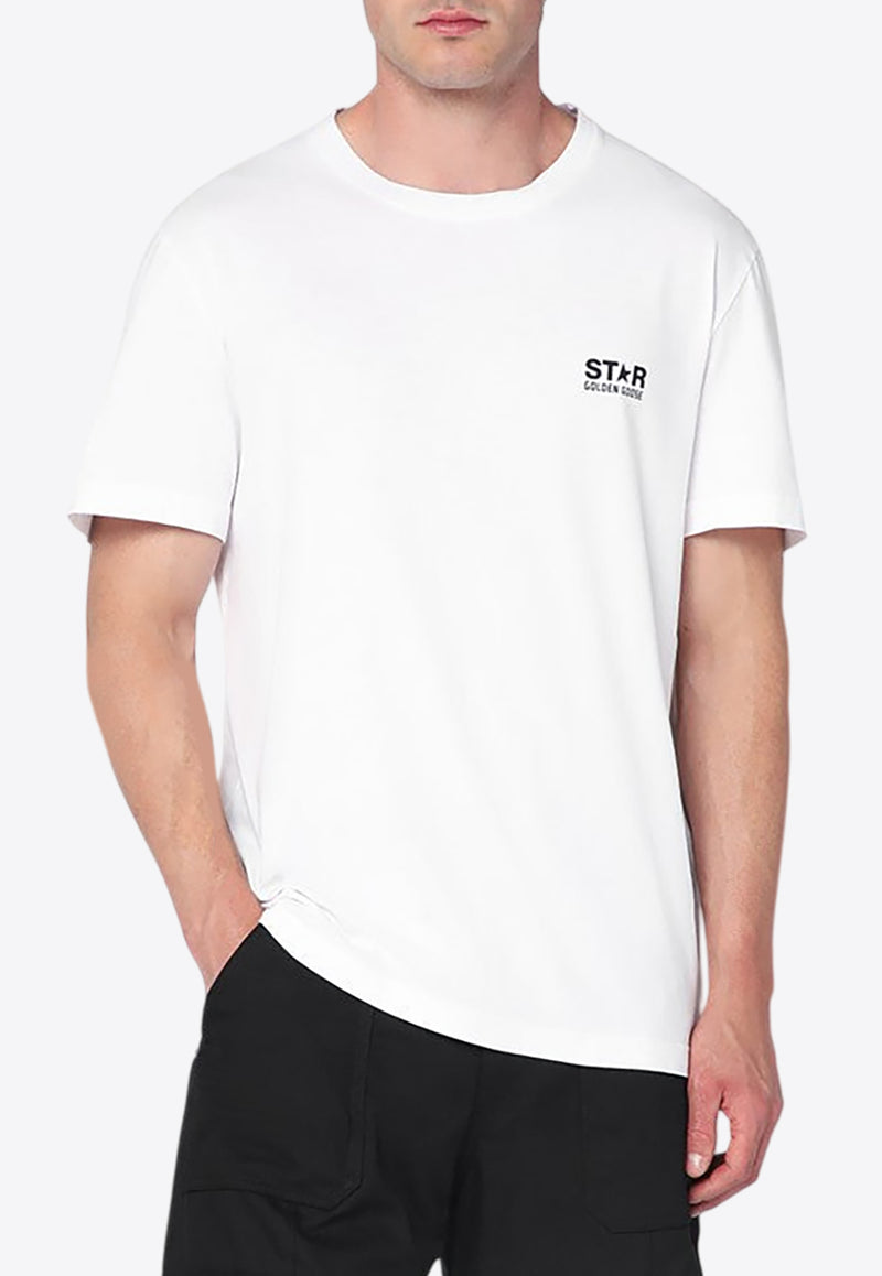 Golden Goose DB Star Print Crewneck T-shirt White GMP01220P000879/R_GOLDE-10283