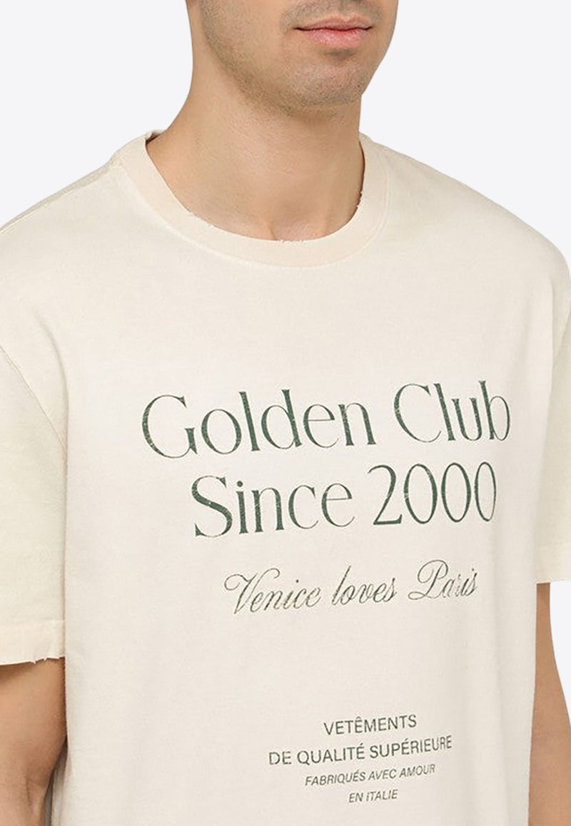 Golden Goose DB Golden Club Crewneck T-shirt GMP01220P001333/O_GOLDE-11740
