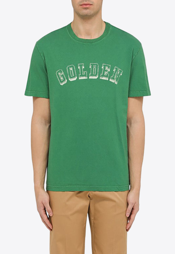 Golden Goose DB Logo-Printed Crewneck T-shirt GMP01220P001351/O_GOLDE-35882