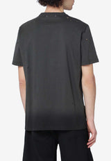 Vintage-Effect Crewneck T-shirt