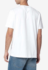 Golden Goose DB Logo Crewneck T-shirt White GMP01220P002380/S_GOLDE-10363