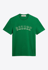Golden Goose DB Washed Logo-Printed T-shirt GMP01220.P001351.35882GREEN